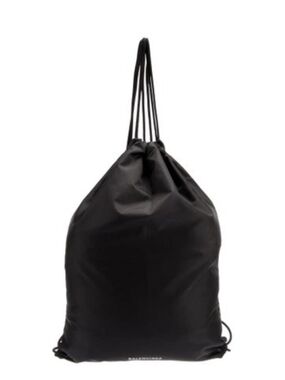 Balenciaga Nylon Drawstring Dustbag Style Sport Bag Pristine